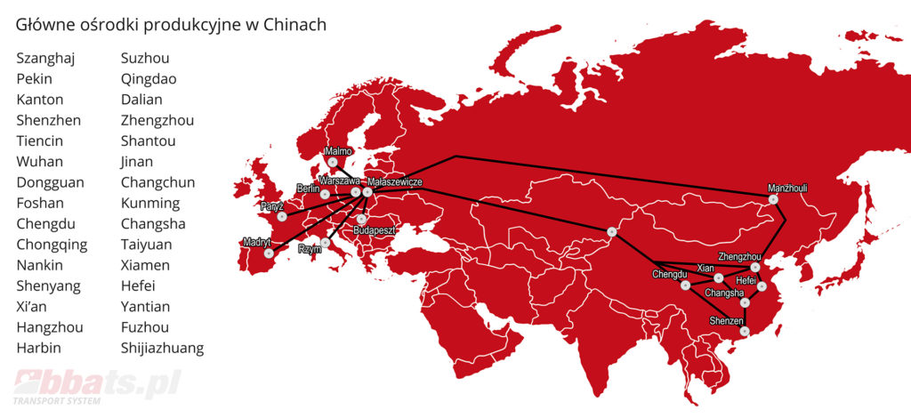 Rail Transport From China. Main routes of Rail Transport From China to Europe