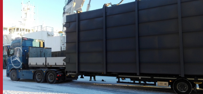 Project Cargo Transportation Of Oversized Goods Using Specialistic Platform Trailers
